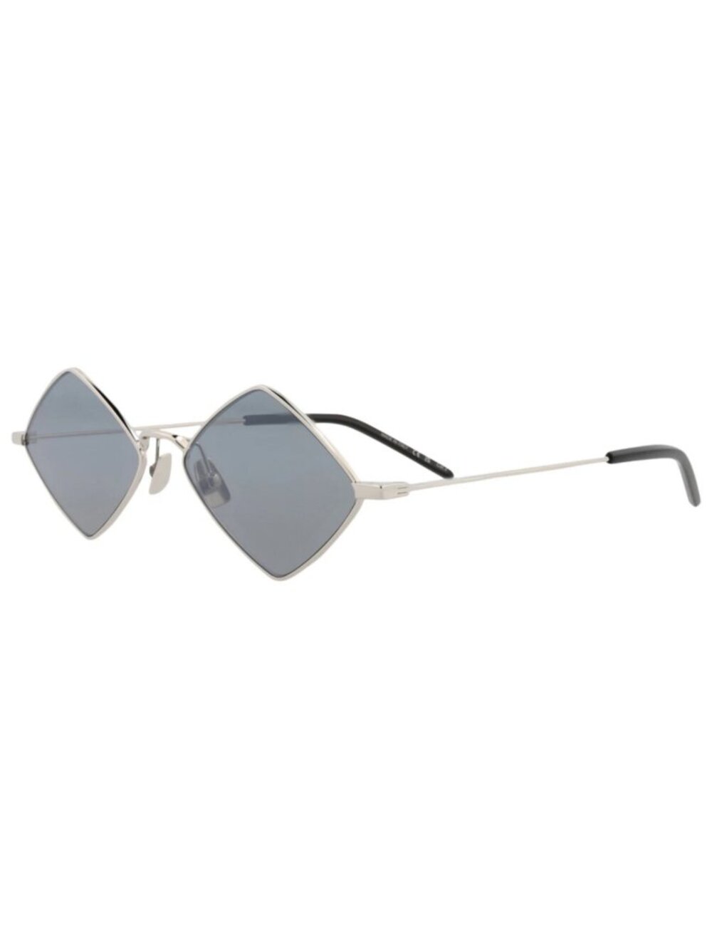 New Saint Laurent Women's Sunglasses Square Rectangle Metal Frame Unisex Silver